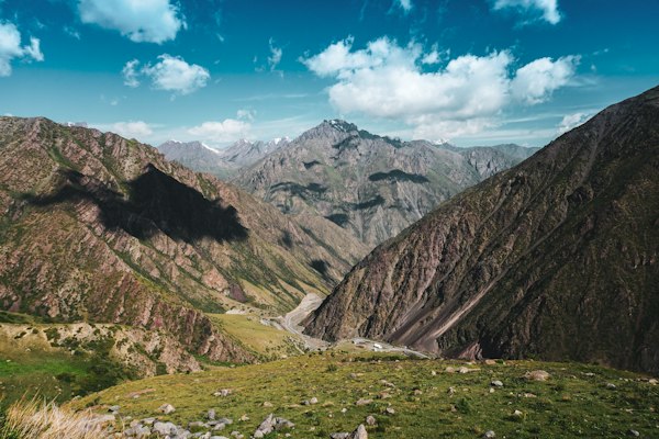 Iconic view of Kyrgyzstan